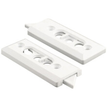 Prime-line F 2728 Tilt Latch Pair White Plastic Construction fjederbelastet 2-1/8 tommer. Hulcentre (1 par)