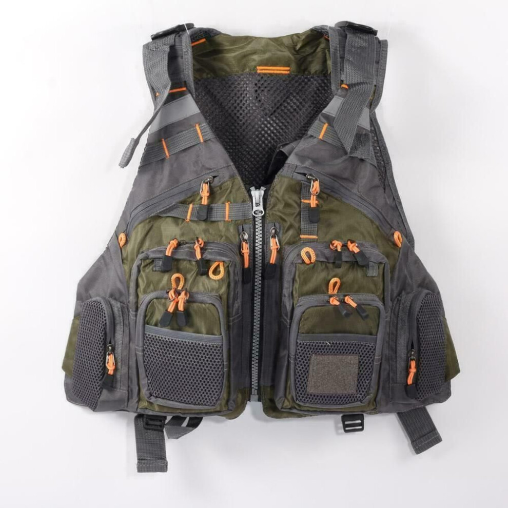 (green, free size(45-95KG)) Life Vest Life Jacket Fishing Outdoor Sport Flying Jacket Safety Survival Vest