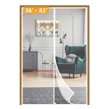 Yotache White Mesh Drrskrm med magneter Passar Drrstorlek 36 x 83 Skrmstorlek 38 """" x 84 """" med full ram Hook & Loop Strip och speciell vindt