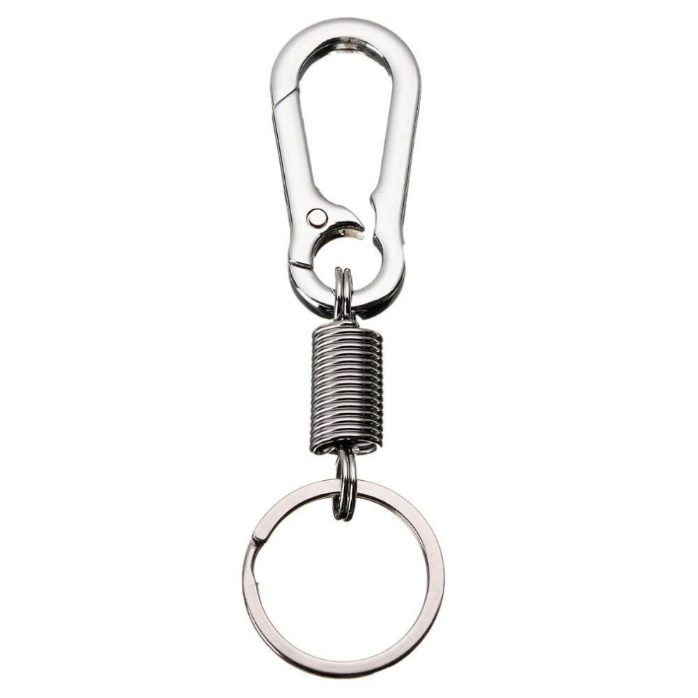 Stainless Steel Gourd Buckle Carabiner Anti-lost Buckle Hanging Retractable Keyring Outdoor Tools