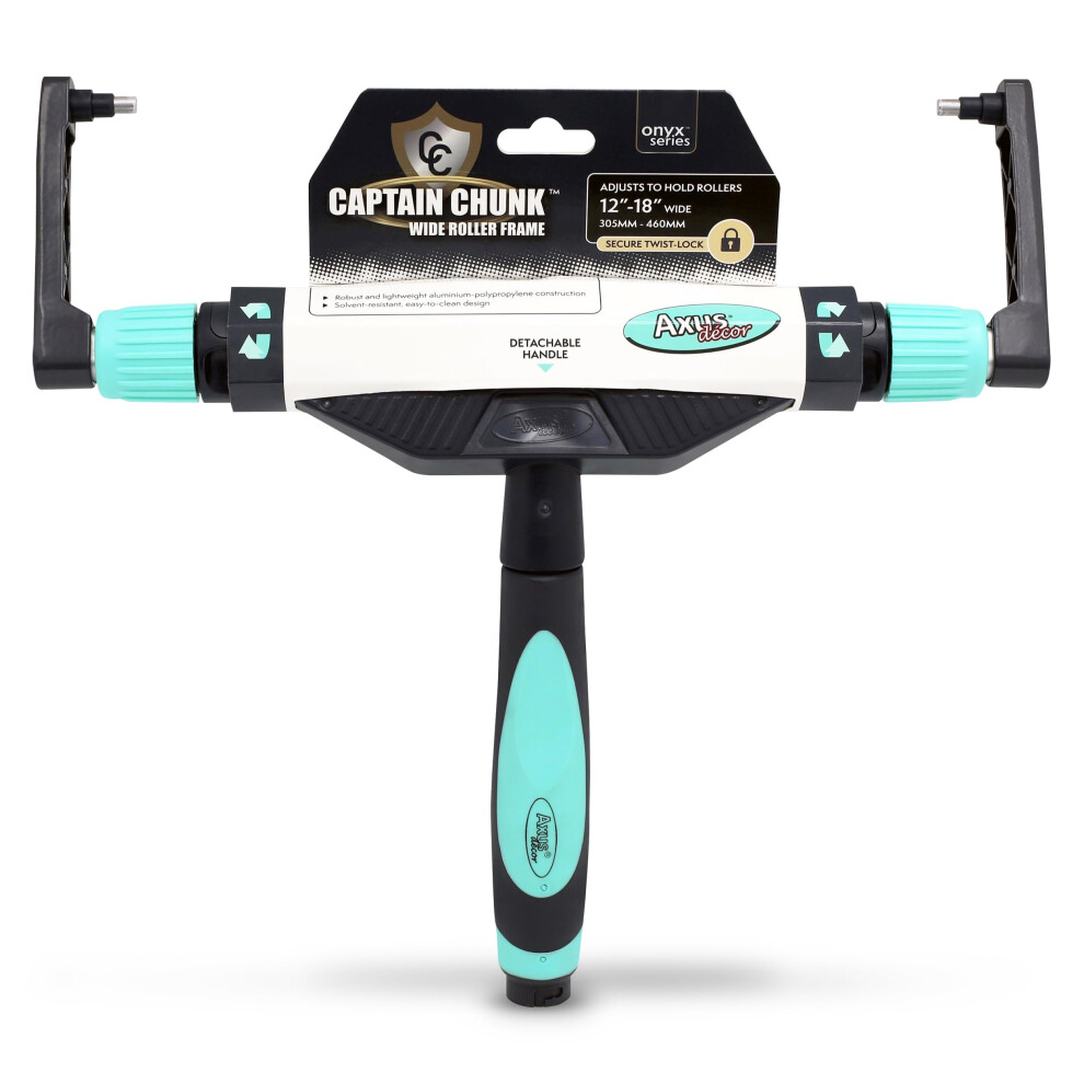 Axus Decor Captain Chunk Wide Paint Roller Frame - 12-18"/305-460Mm, Adjustable Tool Designed, For Professional & Diy Projects, Suitable For Painting 5060855100886