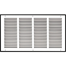 Handua 20"B x 10"H Stalen Luchtrooster Ventilatie Voor Wand en Plafond, Wit