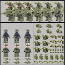(Style B) Ghost Commando Special Forces Building Blocks Military Weapon vest