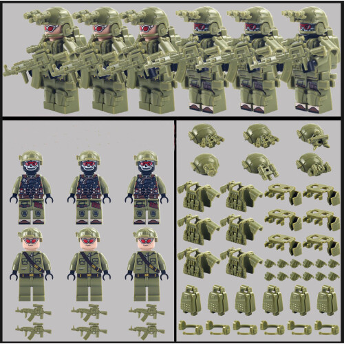 (Style B) Ghost Commando Special Forces Building Blocks Military Weapon vest