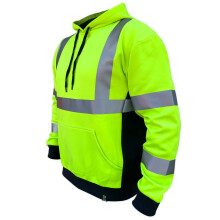 Hoodie de vizibilitate ridicata - SS360 Clasa ANSI de baza ANSI Clasa 3 Hi Vis Hoodie - Pulover de siguran?a grea - Jacheta reflectanta cu vreme