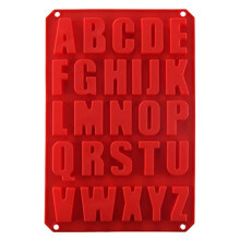 Moule de gateau de lettre de silicone BPA Moule de chocolat antiadhesif gratuit doux et facile a liberer la decoration en silicone moule a gateau