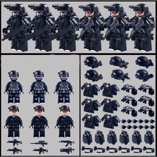(Style D) Ghost Commando Special Forces Building Blocks Military Weapon vest