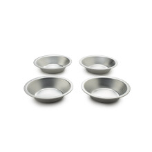 Fox Run Pie Pan Set Tin-Plated Steel 5-tommer 4-delt