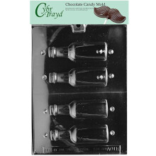 Cybrtrayd Life of the Party Medium Bouteilles Toutes les occasions Moule de bonbons au chocolat dans Scelled Protective Poly Bag Imprime avec des