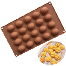 20 cavite noix en silicone chocolat bonbon moule moule noix biscuit casser