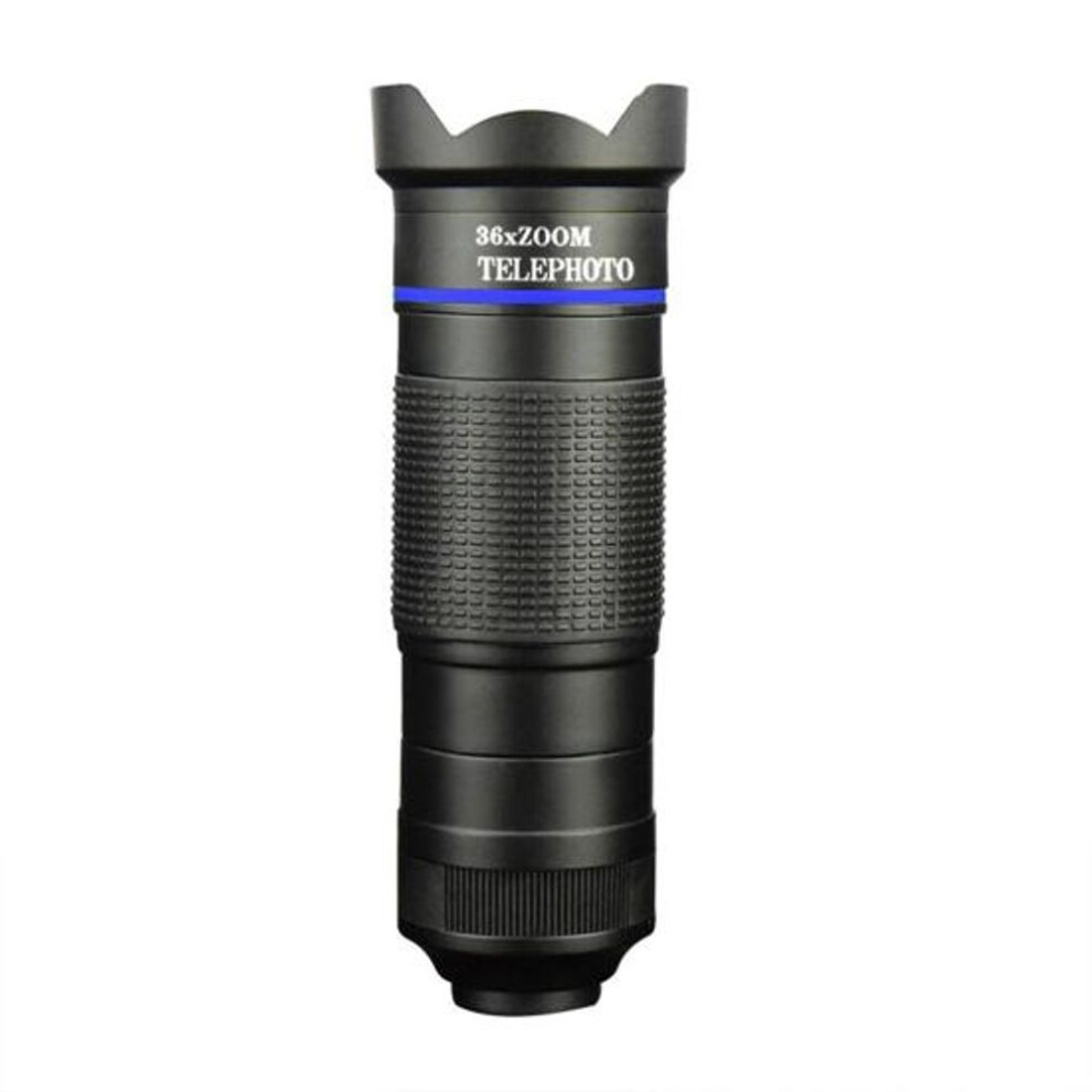 (black) Mini Phone Telescope 36x Magnification Clear Lens Portable Outdoor Hiking Bird Watching Concert Monocular Handheld Telescope