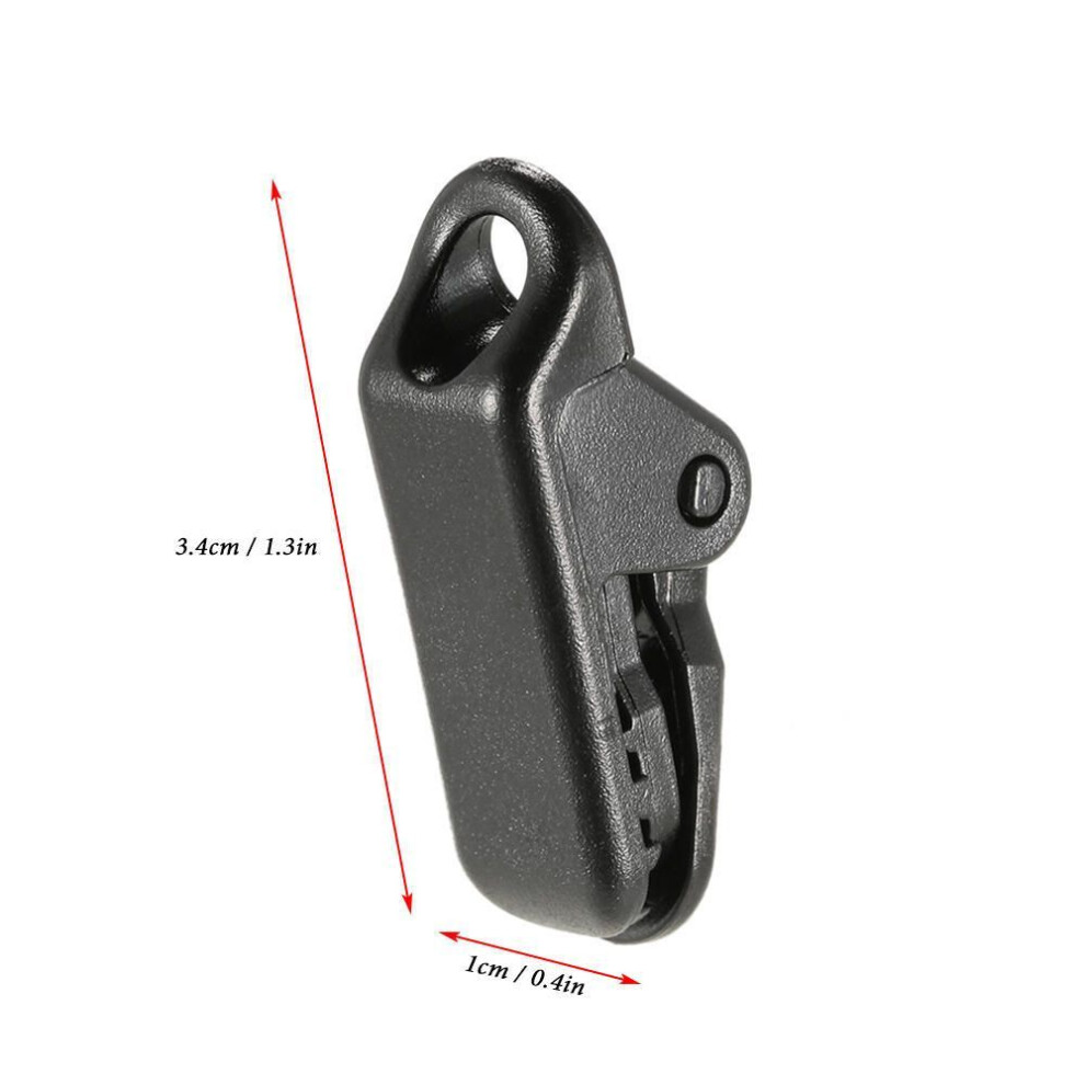 Pack of 10 Awning Clamp Tarp Clips Snap Hangers Tent Camping Survival Tighten Tool