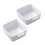 Souper Cubes Stoneware - 5" Square Baking Dish - Ceramic Baking Pan Set - Kitchen Essentials and Bakeware - Set of 2 - White 1