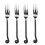Gourmet Settings Treble Clef 8 1/4" Essgabeln (Set von Vier) 1