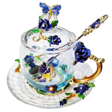 Cadou de Craciun LANTREE CUMPA CAZA DE TEA CUME CU CAPER FALL DE BIRUN?A DE BATERIE PENTRU FEMEII PRIETENEA MOMEI COMPLENTINE'S VALENENTINE'S DAY