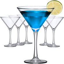 Amazing Abby  Vesper  10-Unzen-Martini-Glser aus Kunststoff (6er-Set), Cocktailglser aus Kunststoff, wiederverwendbar, BPA-frei, bruchsicher, sp