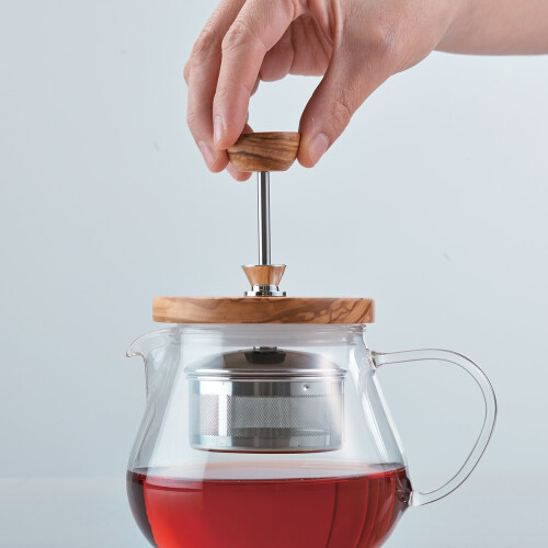 Hario """" Teor """" Olive Wood Tea Pot 450ml 1