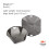 Fuzzils Plastic Snapfold Bowl XL (szary) 2