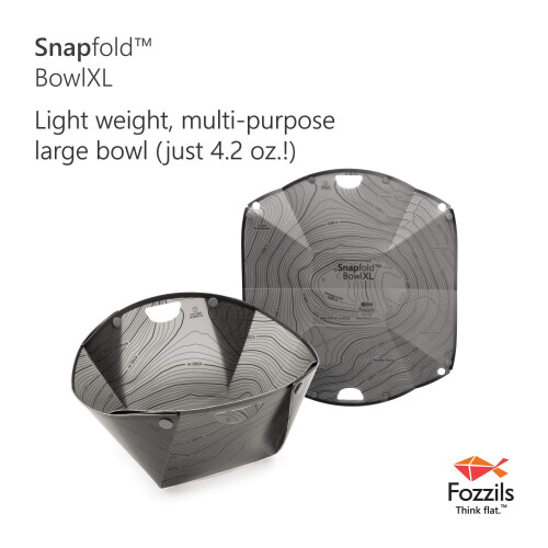 Fuzzils Plastic Snapfold Bowl XL (szary) 1