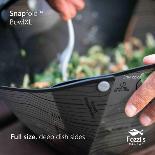 Fuzzils Plastic Snapfold Bowl XL (szary) 2