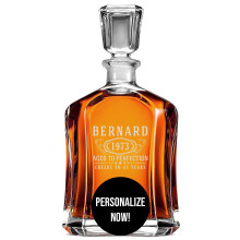 Personalizovan leptan sklo 23oz OG karafa na whisky Vlastn ryt Drek ke Dni otcu Kolaudace do duchodu Drky pro mue na mru Bourbon Drky pro mu
