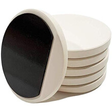 SJT ENTERPRISES INC Absorbent Stone Car Coaster blanks for crafters 12pack use with permanent colored markers not include