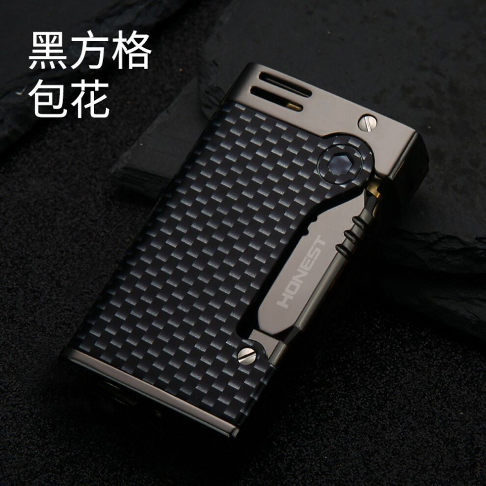 Yeuligo 2024 New Retro Side Kerosene Grinding Wheel Lighter Durable Metal Cigarette Lighter Creative Fashion Send Men's Smoking Set