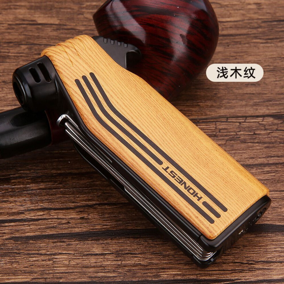 Yeuligo Multi-Functional Special Pipe Machine Oblique Fire Vintage Flame Lighter Inflatable With Smoke Knife Pressure Tamper Scraper