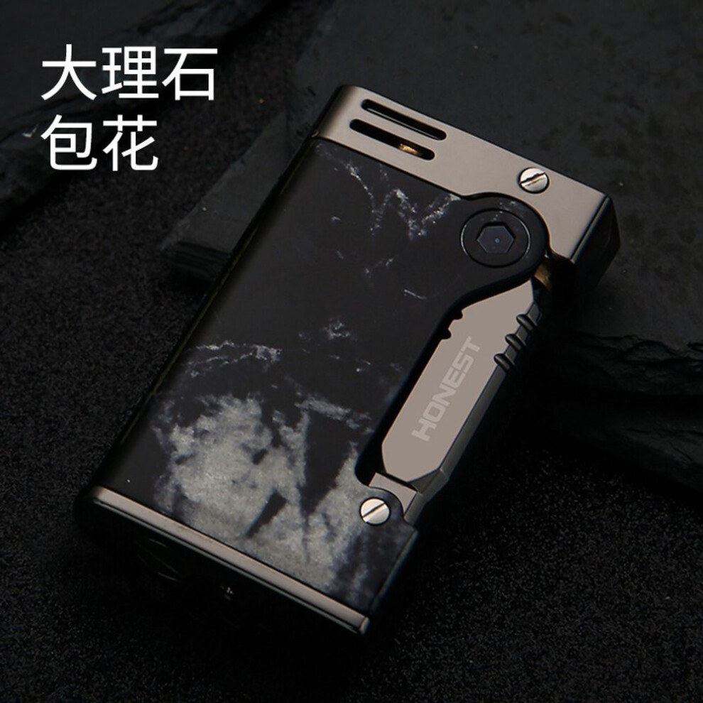 Yeuligo 2024 New Retro Side Kerosene Grinding Wheel Lighter Durable Metal Cigarette Lighter Creative Fashion Send Men's Smoking Set