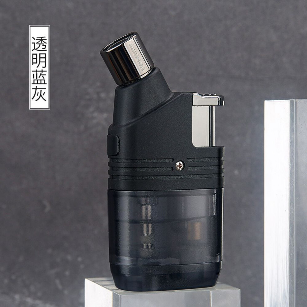 Yeuligo Blue Windproof Durable Lighter Inflatable Straight Flame Point Cigar Moxibustion Portable Smoking Set Gift Wholesale