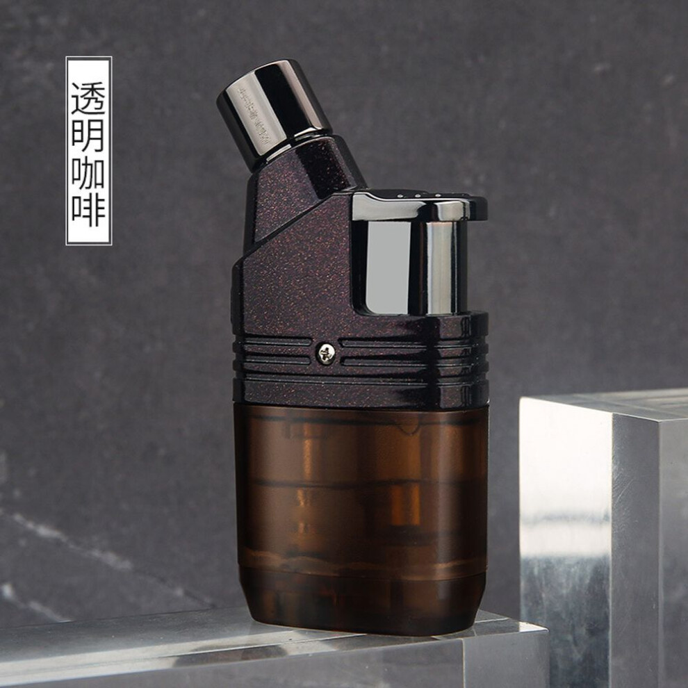 Yeuligo Blue Windproof Durable Lighter Inflatable Straight Flame Point Cigar Moxibustion Portable Smoking Set Gift Wholesale