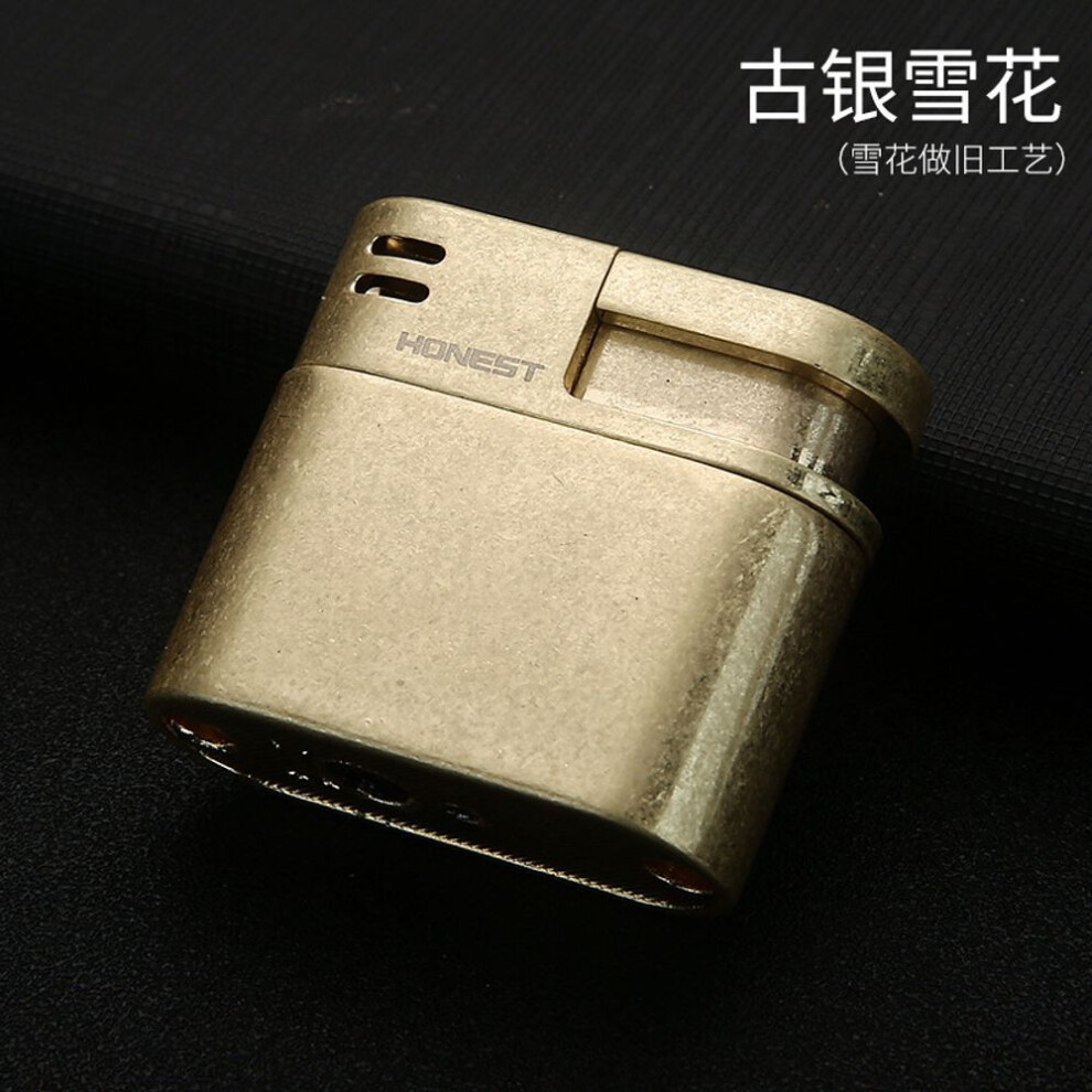 Yeuligo New Oblique Fire Pipe Special Lighter Creative Vintage Retro Personality Men's Gift Smoking Set Wholesale