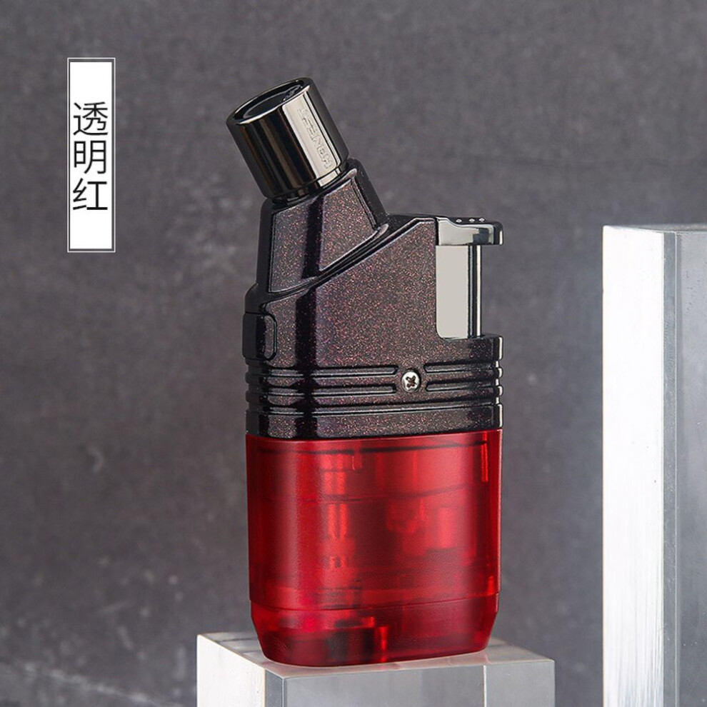 Yeuligo Blue Windproof Durable Lighter Inflatable Straight Flame Point Cigar Moxibustion Portable Smoking Set Gift Wholesale