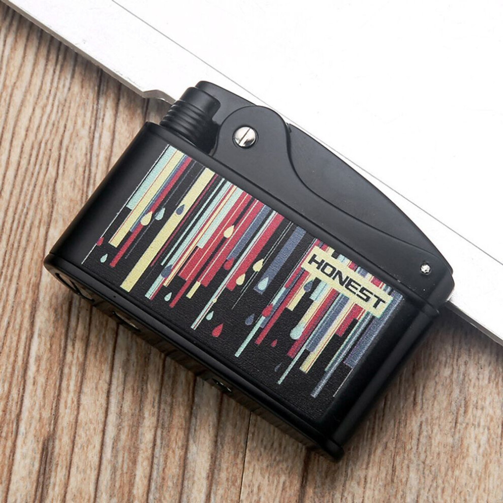 Yeuligo Kerosene Lighter Old-Fashioned Vintage Grinding Wheel Domestic Personalized Creative Small Open Flame Men's Smoking Set Gift