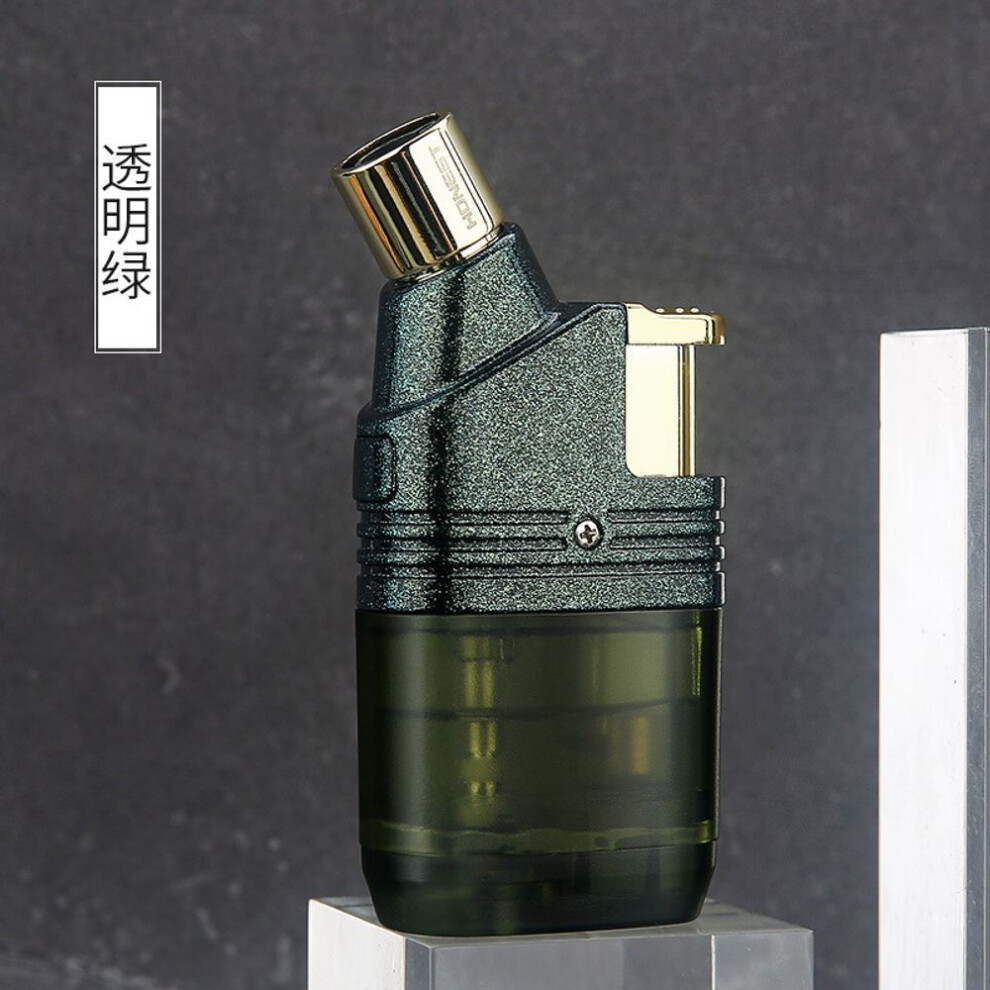 Yeuligo Blue Windproof Durable Lighter Inflatable Straight Flame Point Cigar Moxibustion Portable Smoking Set Gift Wholesale