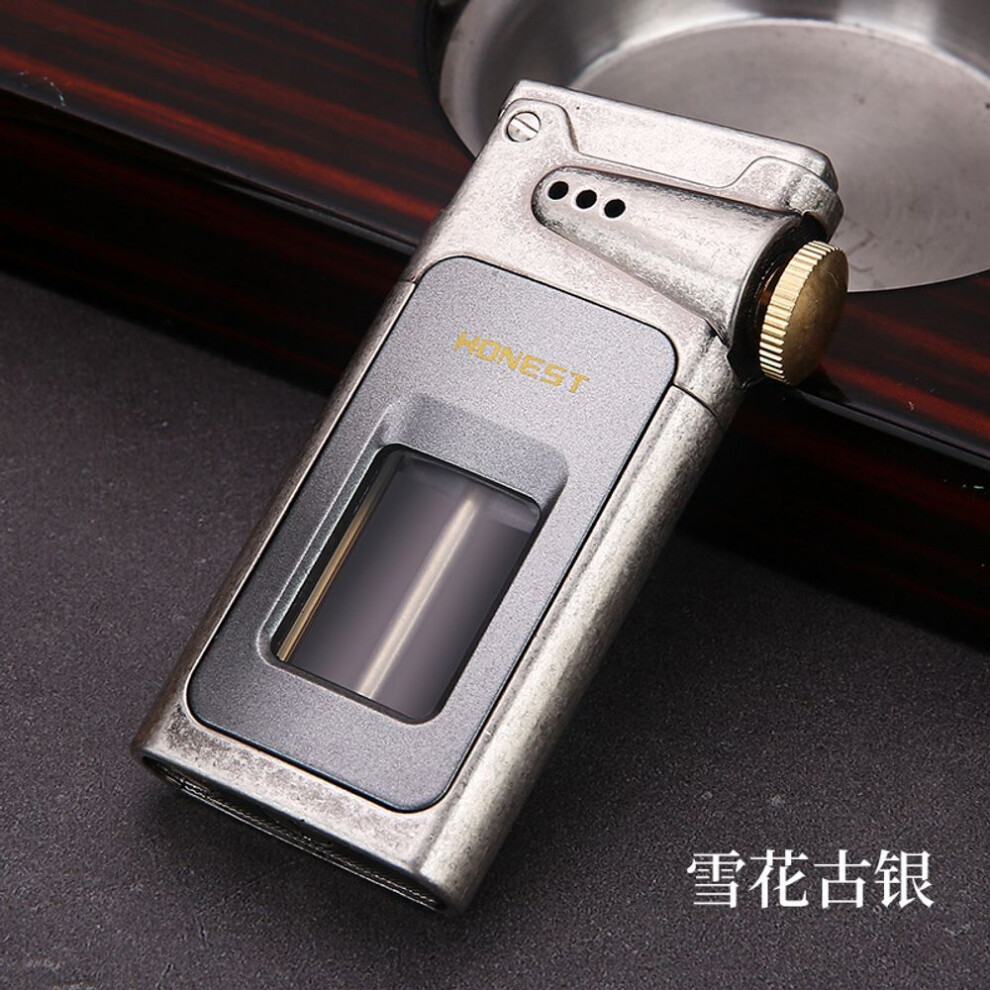 Yeuligo Retro Kerosene Large Capacity Lighter One-Click Ejection Metal Grinder Fashion Durable Atmospheric For Boyfriend