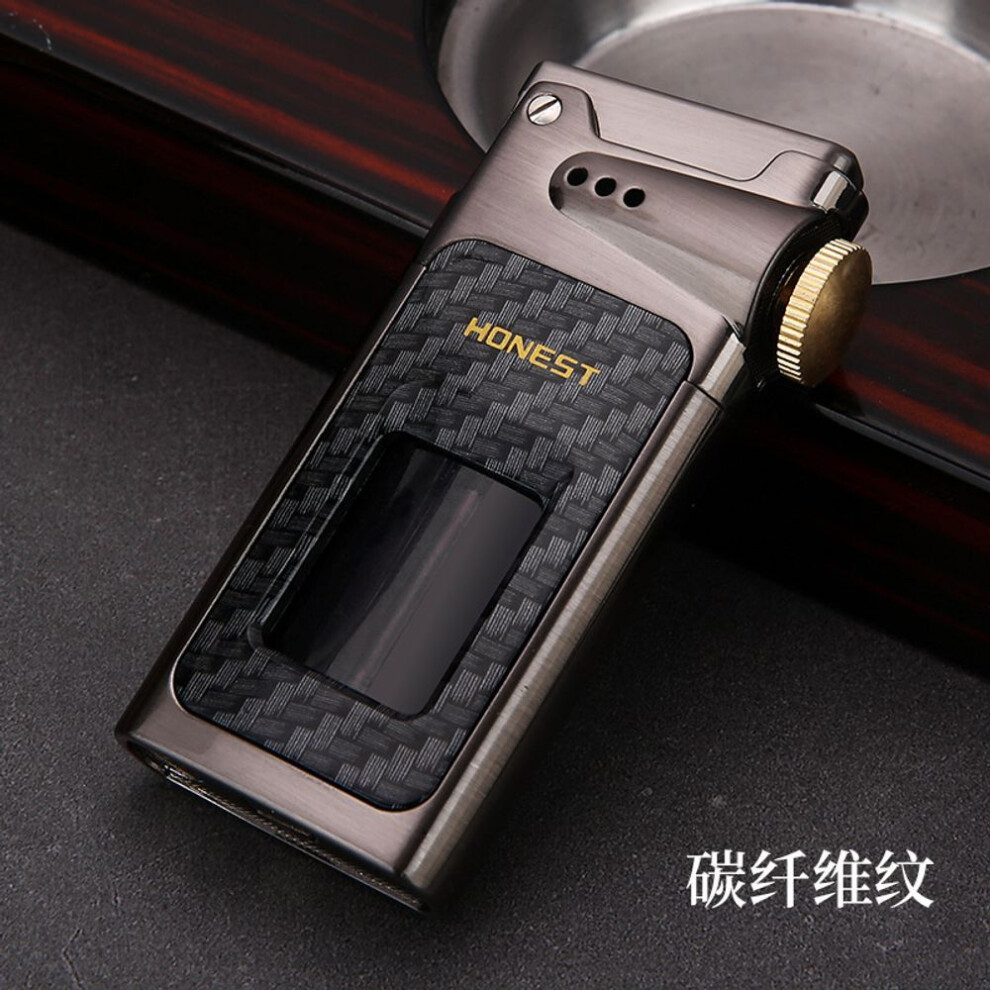 Yeuligo Retro Kerosene Large Capacity Lighter One-Click Ejection Metal Grinder Fashion Durable Atmospheric For Boyfriend