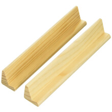 Natural Wood Finish Tr? vippet Domino Tile Holder (S?t p? 2)