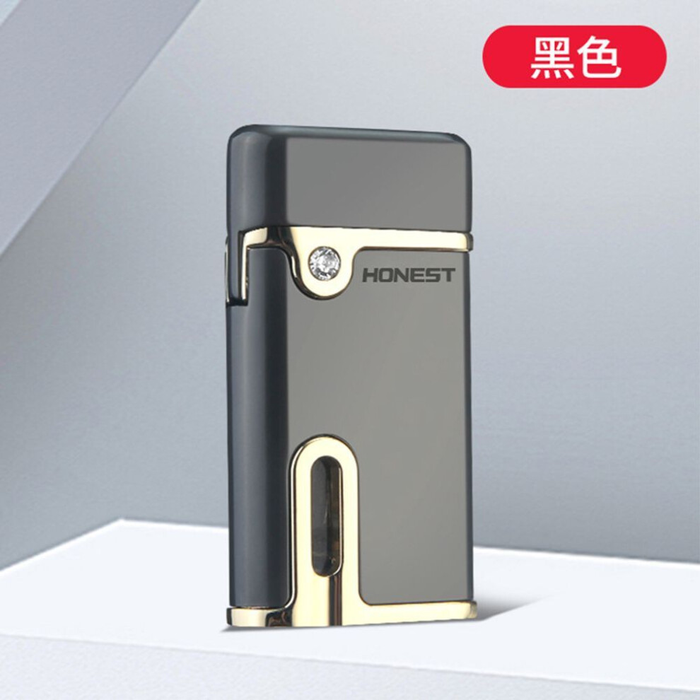 Yeuligo Red/Light Windproof Direct Inflatable Metal Lighter Flame With To Send Boyfriend Lighter Gift Cigarette Set