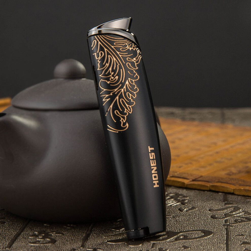 Yeuligo Lighter Genuine Goods Creative Personality Direct Punching Windproof Cigar Outdoor Gas Lighters Wholesale