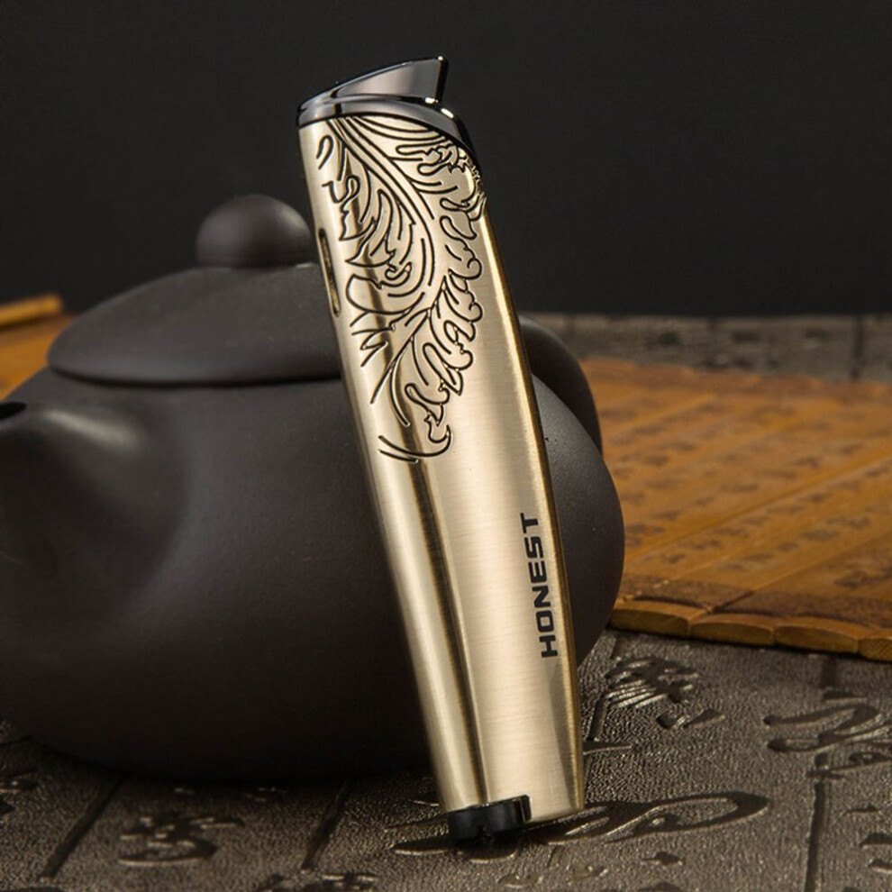 Yeuligo Lighter Genuine Goods Creative Personality Direct Punching Windproof Cigar Outdoor Gas Lighters Wholesale
