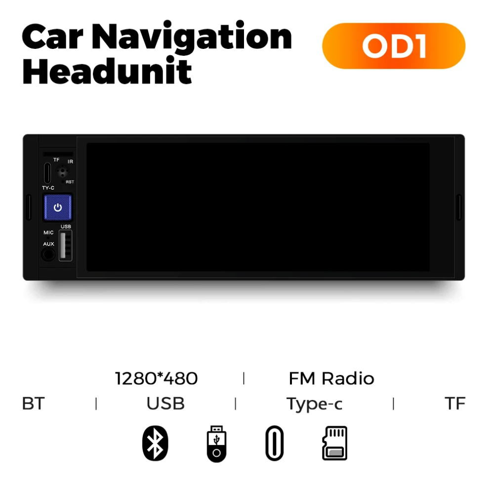6.86 Player Car Stereo Radio Wireless Carplay Android Multimedia Od1 000542365131
