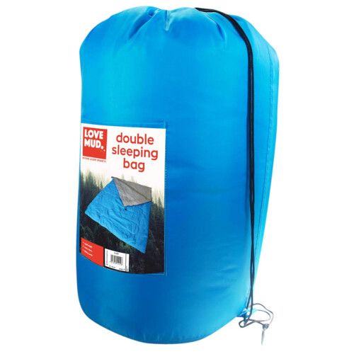 Double Outdoor Sleeping Bag With Carry Bag Ideal For Camping 2