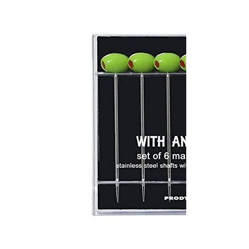 Prodyne Cocktail Picks, Set of 6, Green 1