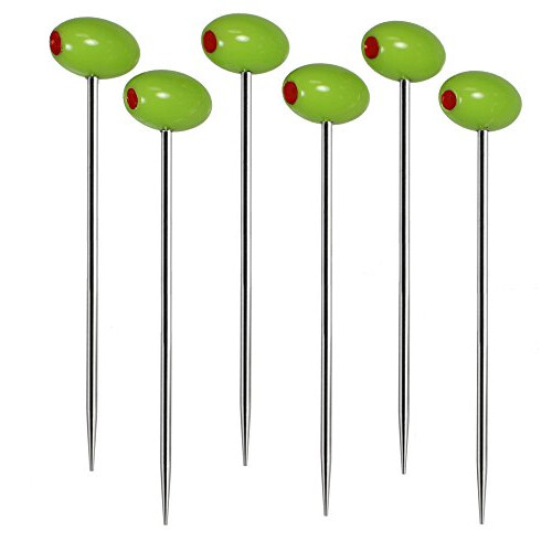 Prodyne Cocktail Picks, Set of 6, Green 2