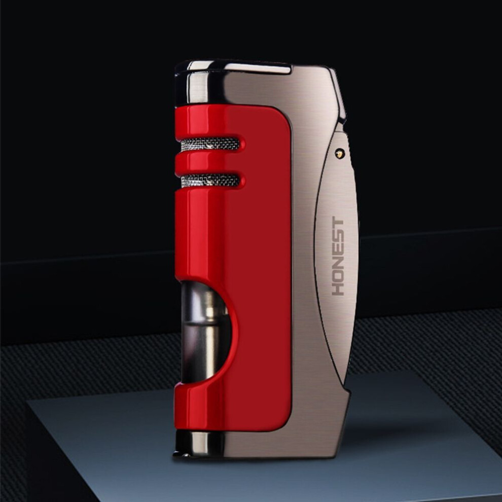 Yeuligo Boutique Creative Torch Lighter Metal Gas Lighters With Personalized Cigar Cutter Smoking Set Wholesale