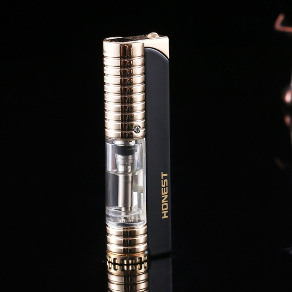 Yeuligo Genuine Goods Personalized Cigarette Lighter Ultra-Thin Creative Gas Inflatable Windproof Men's Electronic Lighter Wholesale