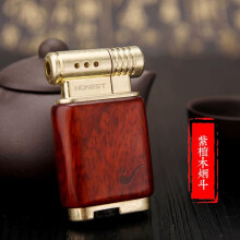 New Product Ebony Gas Lighter Creative Personality Retro Nostalgic Metal Tobacco Pipe Lighter Wholesale Gift