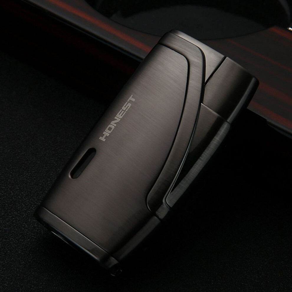 Yeuligo Double Straight Windproof Creative Portable Lighter Boutique Metal Inflatable Cigar Lighter Factory Direct Wholesale