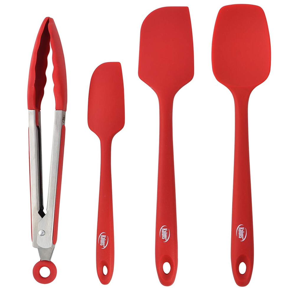 Ensemble De Spatules En Silicone Kaluns 4 Pi Ces Spatules En Caoutchouc Silicone R Sistant La Chaleur-image